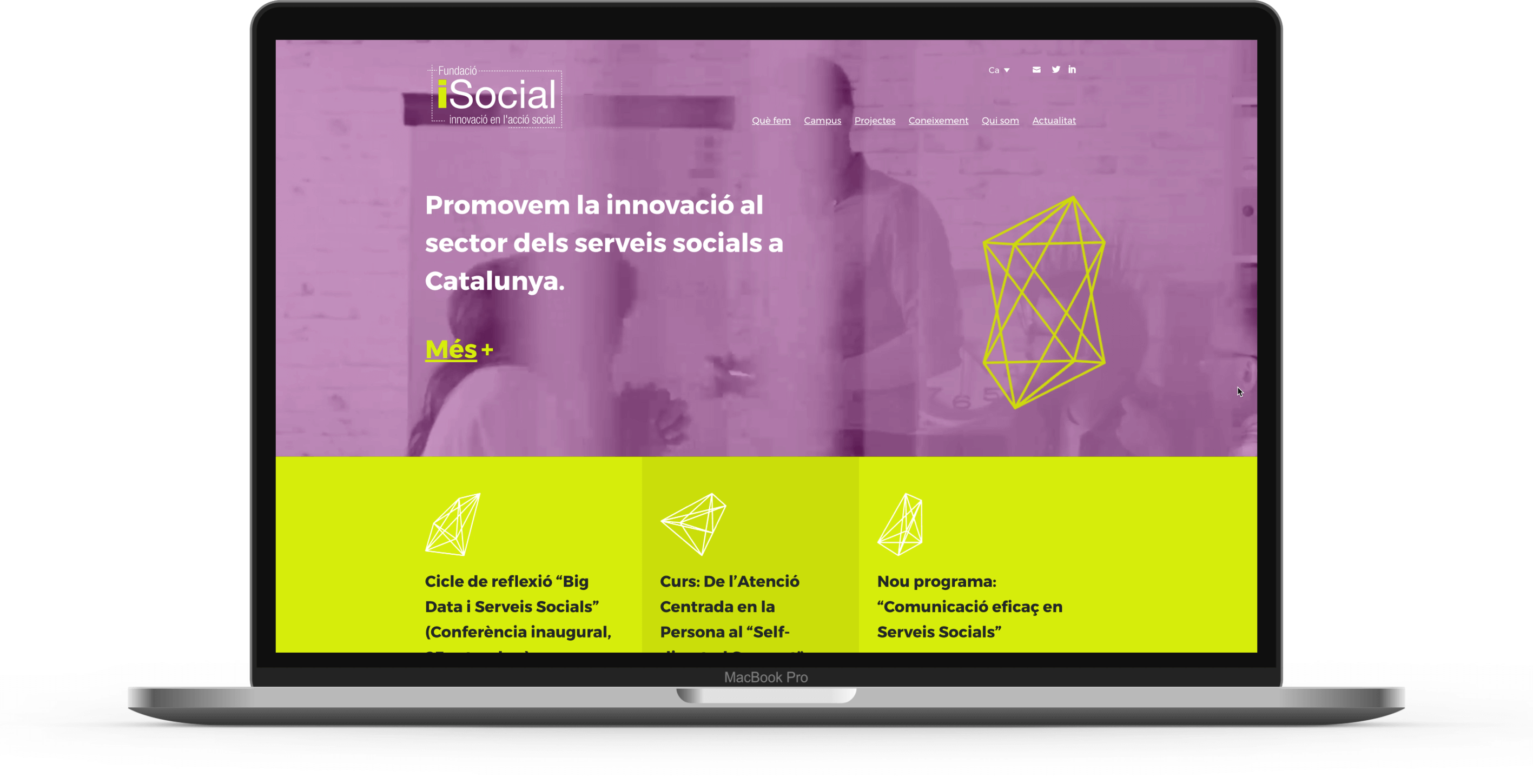 Nueva web de Fundación Isocial | Ideamatic