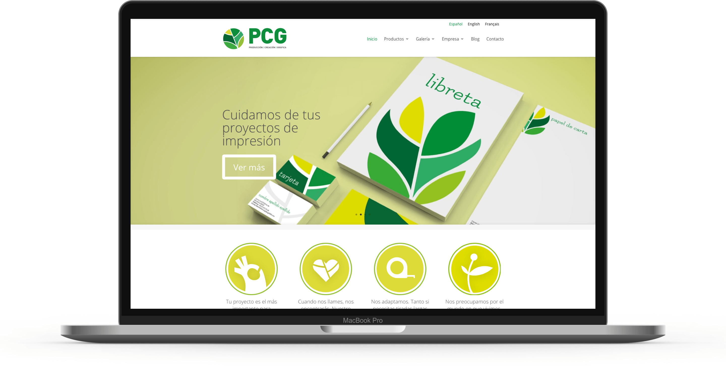 Web e imatge corporativa PCG